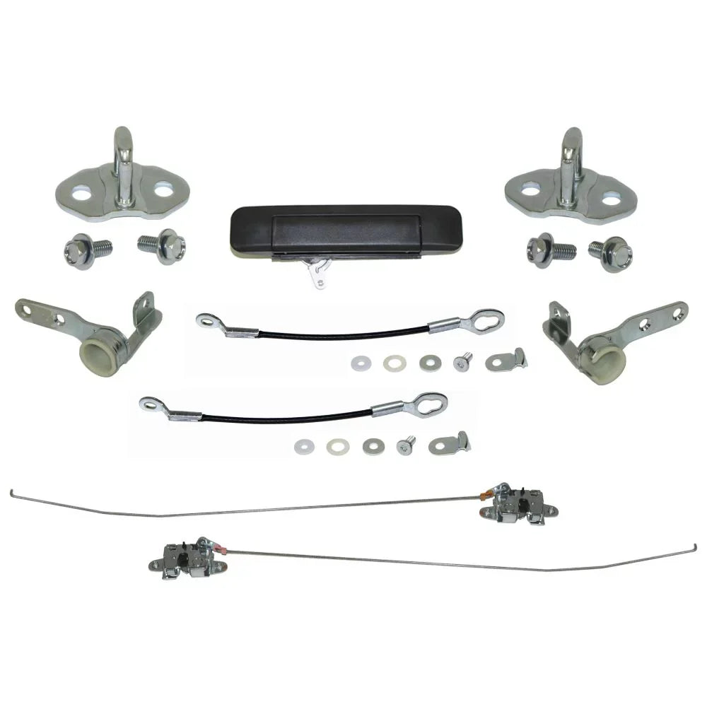 Rear Tailgate Handle Hinge Latch Lock Rod Sizetriker Cable 9pc For 2005-2015 Tacoma