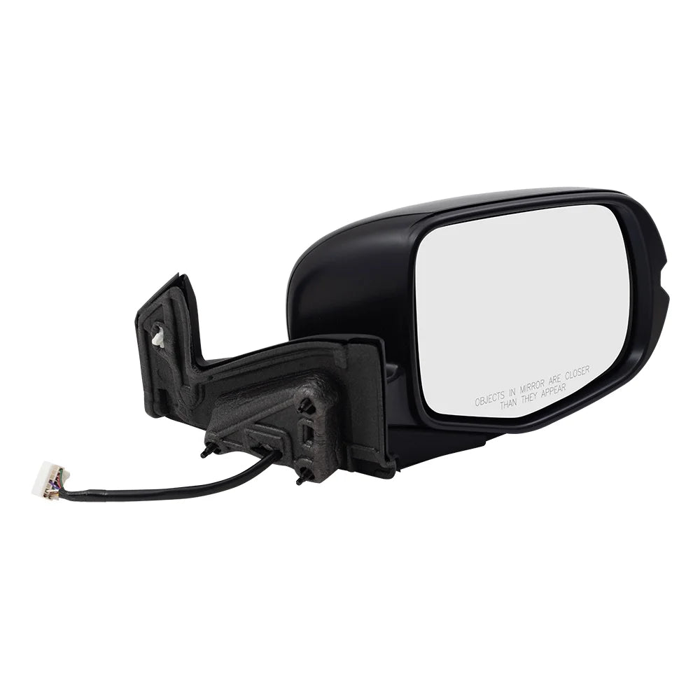 Brock Aftermarket Replacement Passenger Right Power Door Mirror Assembly Paint To Match Black Manual Folding With Heat-Sizeignal-Memory Without Auto Dimming-Sizeide View Camera