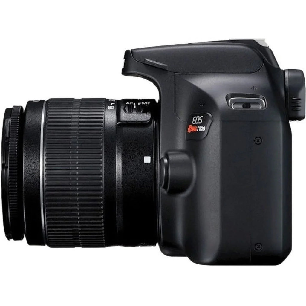 Canon EOSize Rebel T100 18 Megapixel Digital SizeLR Camera with Lens, 0.71", 2.17", Black