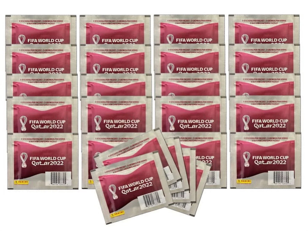 PANINI FIFA WORLD CUP QATAR 2022 - 25 packs (5 stickers per pack)