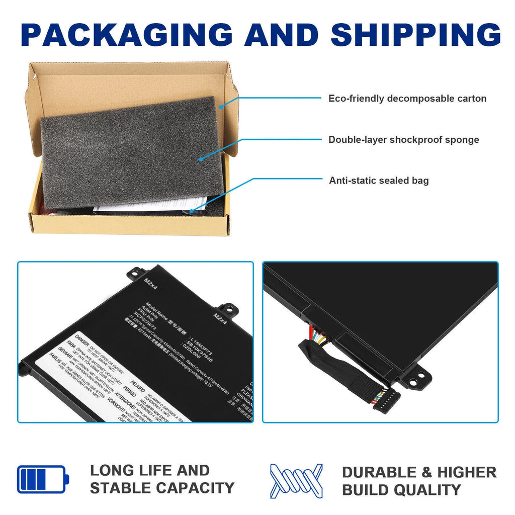 New Laptop Battery For Lenovo T490 T495 P14s T14 5B10W13907 5B10W13906 L18M3P73