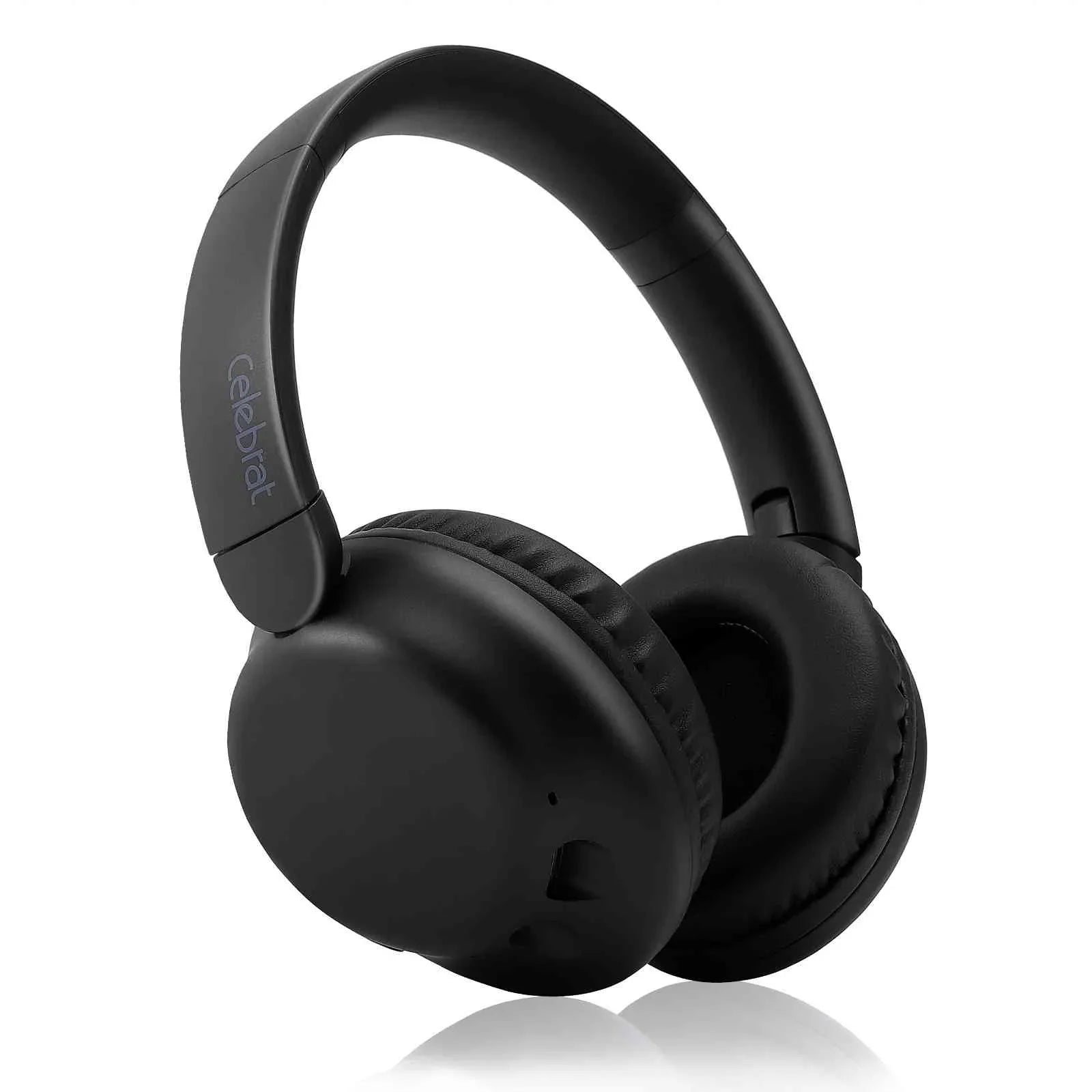 UrbanX Perfect Comfort 955 II Overhead Wireless Bluetooth Headphones For HTC Desire 12s Noise-Cancelling, with – Black