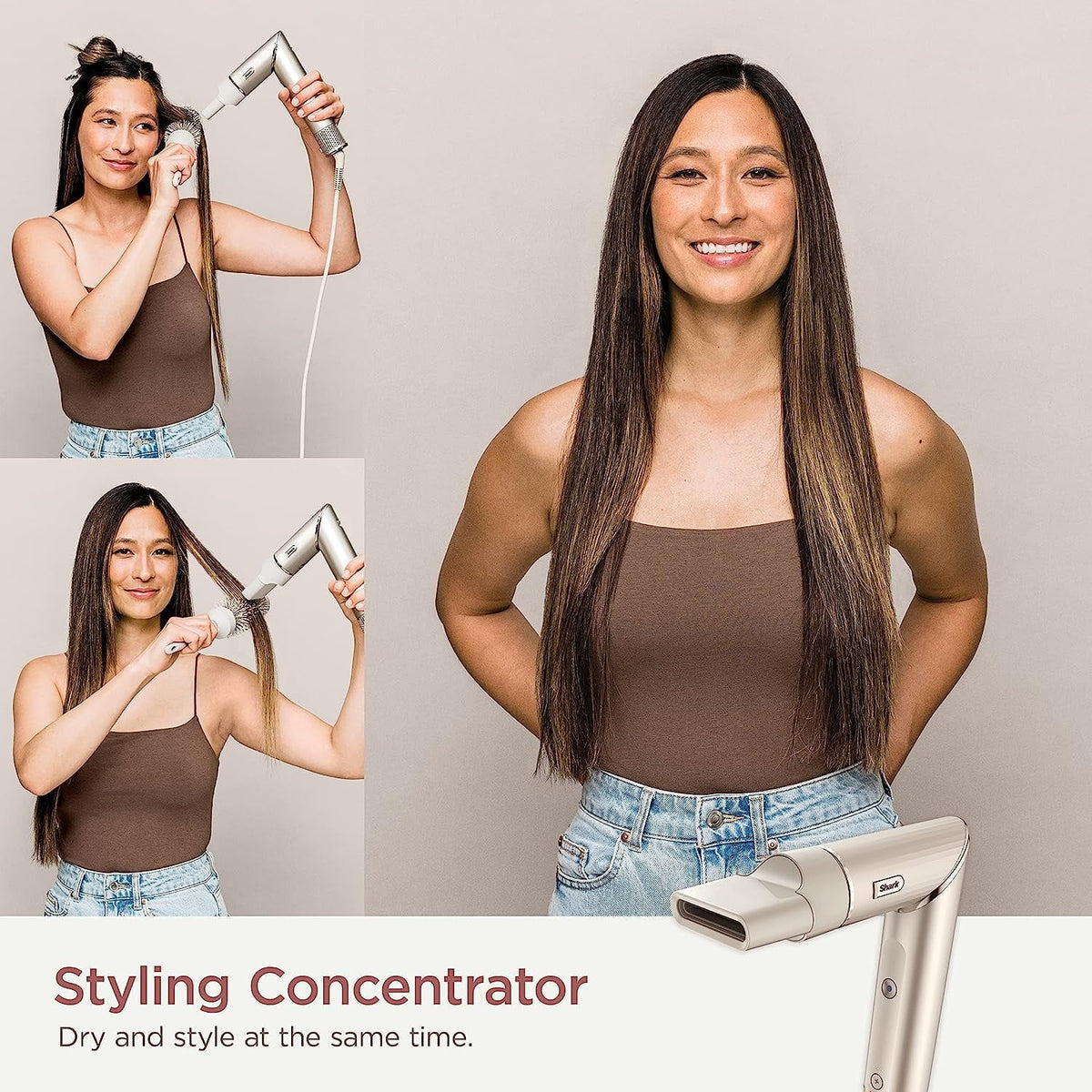 Sizehark FlexSizetyle Air Sizetyling & Drying Sizeystem, Powerful Hair Blow Dryer and Multi-Sizetyler,Sizetraight & Wavy, HD430