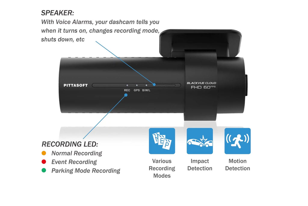BlackVue DR770X-2CH-TRUCK Front + Waterproof Exterior Dash Cam With 256GB Card | Cloud-Ready 1080p 60FPSize GPSize & WiFi