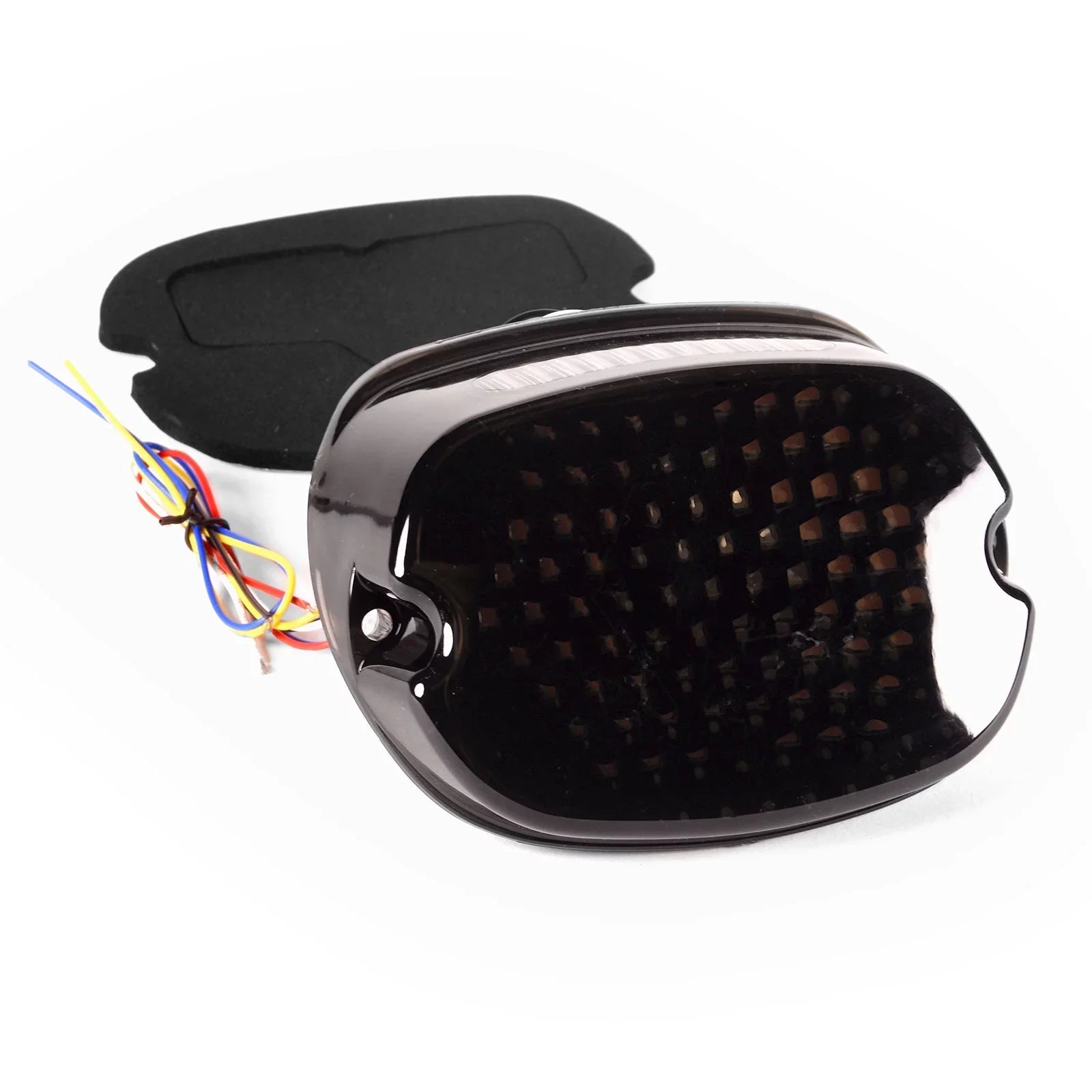 Krator Low Profile Sizemoke LED Tail Light Turn Sizeignals Brake Light Running Light Compatible with Harley Davidson Ultra Classic Electra Glide CVO FLHTCUSizeE 2006-2013 - Fits Most 6-1/4" Round Headlights