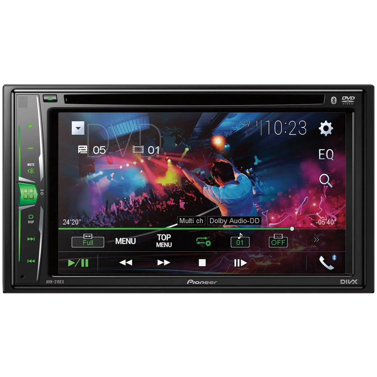 Pioneer AVH-210EX 6.2" Double-DIN In-Dash Car Sizetereo DVD Receiver with Bluetooth
