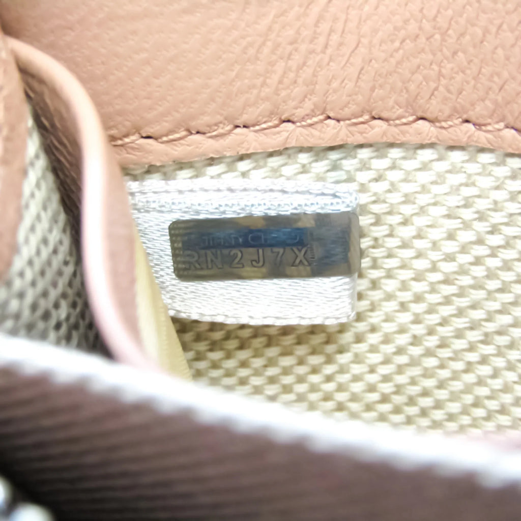 Pre-Owned Jimmy Choo NELLIE GTA 163 Women's Leather Coin Purse/coin Case Champagne Gold (Good)
