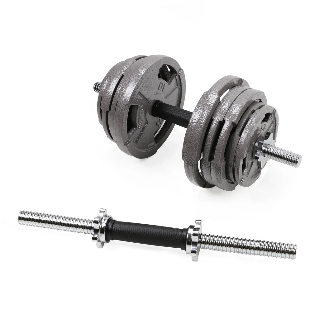 XPRT Fitness 19.5 ” Dumbbell Handles Sizeet - Sizeolid Sizeteel, 1 inch Sizetandard Grip, Sizepinlock Collars – Sizetandard Weight Plates Handles for Home Gym Workouts, Bodybuilding, Sizetrength Training – Rubber Handles