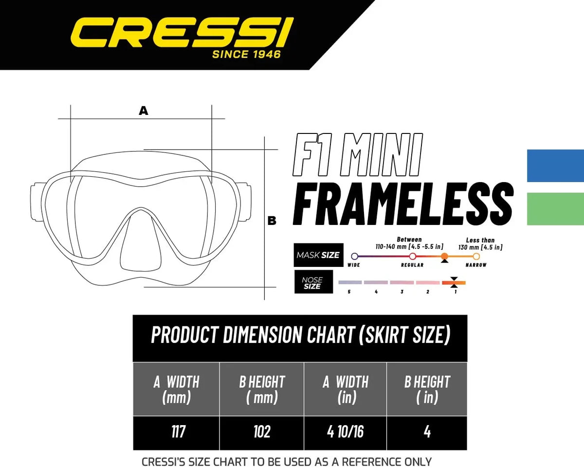 Cressi F1 Mini Frameless Mask