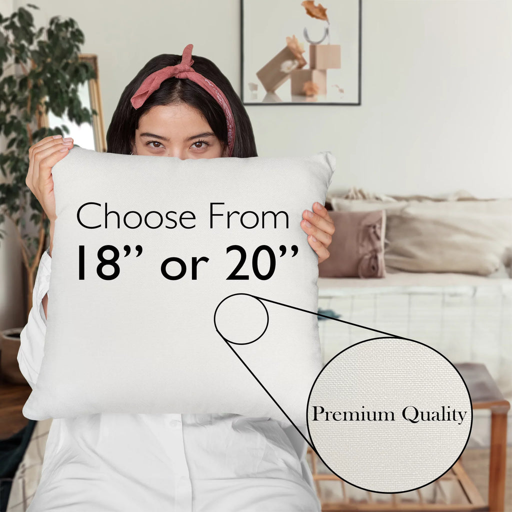 Makeup Artist in Training w/ Fan Brush & Red Lipstick Design - Beauty Themed Merch for Makeup Artist or Cosmetologist, Gift for Makeup Lovers, Pillow Cover, Ivory 18X18 IN