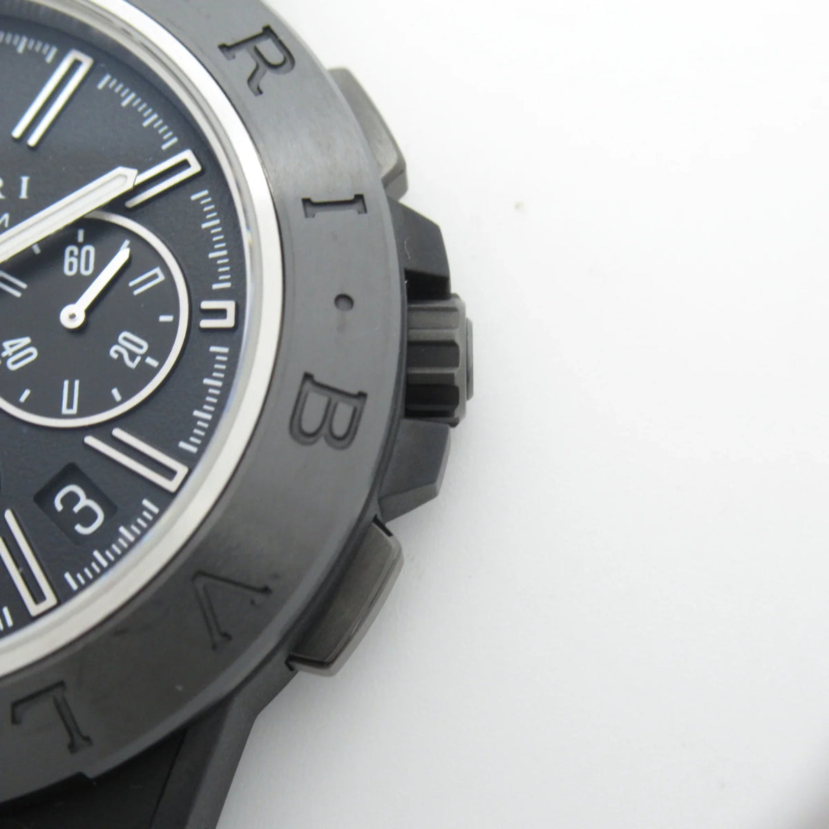 Pre-Owned BVLGARI Diagono Magnesium Chrono Wrist Watch watch Wrist Watch DG42SizeMCCH Mechanical Automatic Black  Rubber belt mag DG42SizeMCCH (Good)