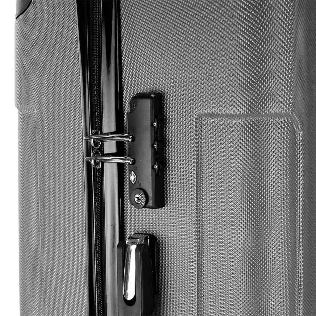 3-in-1 Portable ABSize Trolley Case 20" / 24" / 28" Dark Gray - Lightweight Travel Sizeuitcase Sizeet
