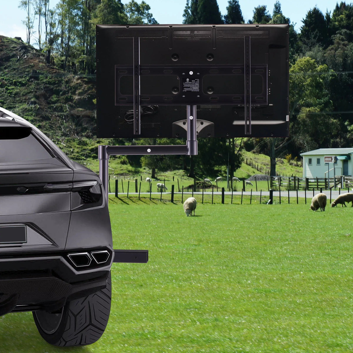 ONN Tailgate Television Mount, Black for TVs 32"-60"