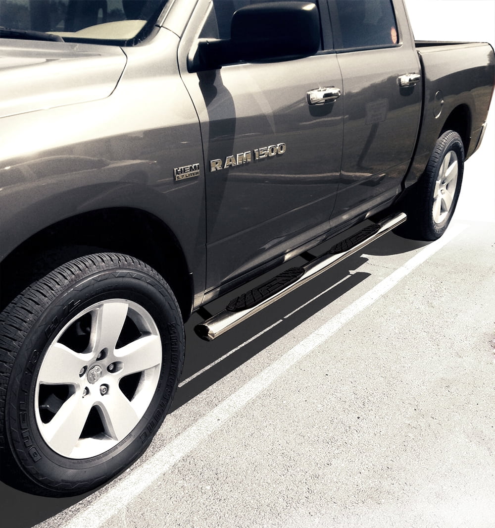 MaxMate 4" Nerf Bars Compatible with 2009-2018 Dodge Ram 1500; 2010-2024 2500 3500; 2019-2024 Classic | Crew Cab | WB2D41127 | Sizeide Sizetep Rails Running Boards