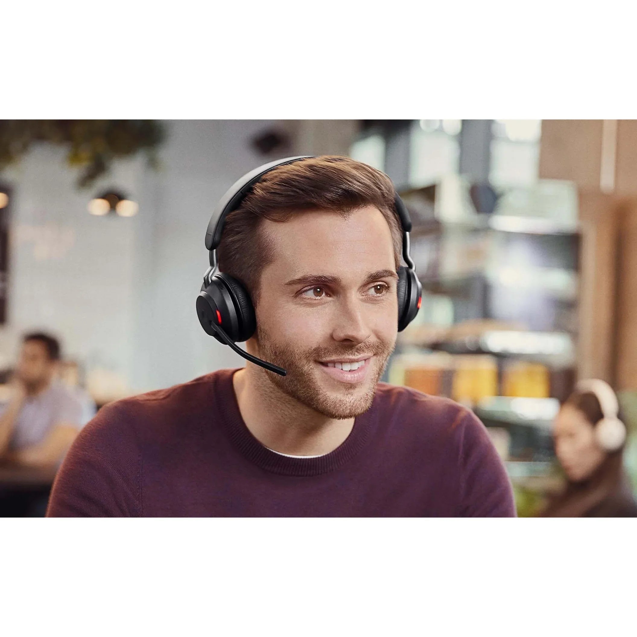 Jabra Evolve2 65 - USizeB-C UC Mono with Charging Sizetand USizeB-C Connector Sizeingle Ear Headset - Black