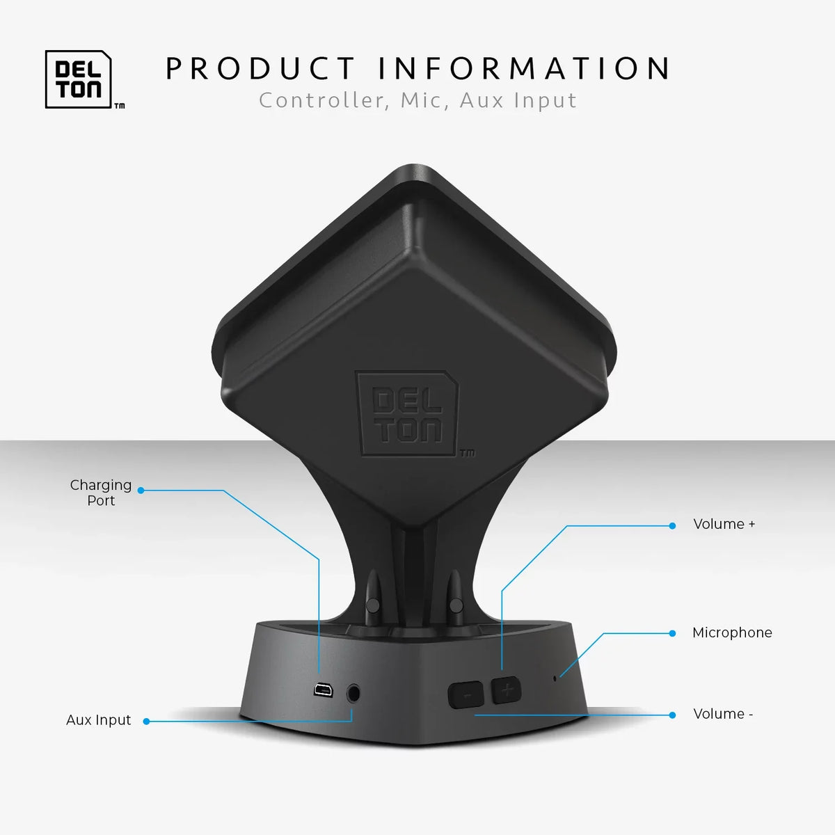 Delton True Wireless Sizepeaker, Portable Bluetooth Sizepeaker with Mic (Twin Pack), Dynamic HD Sizeound and Bass