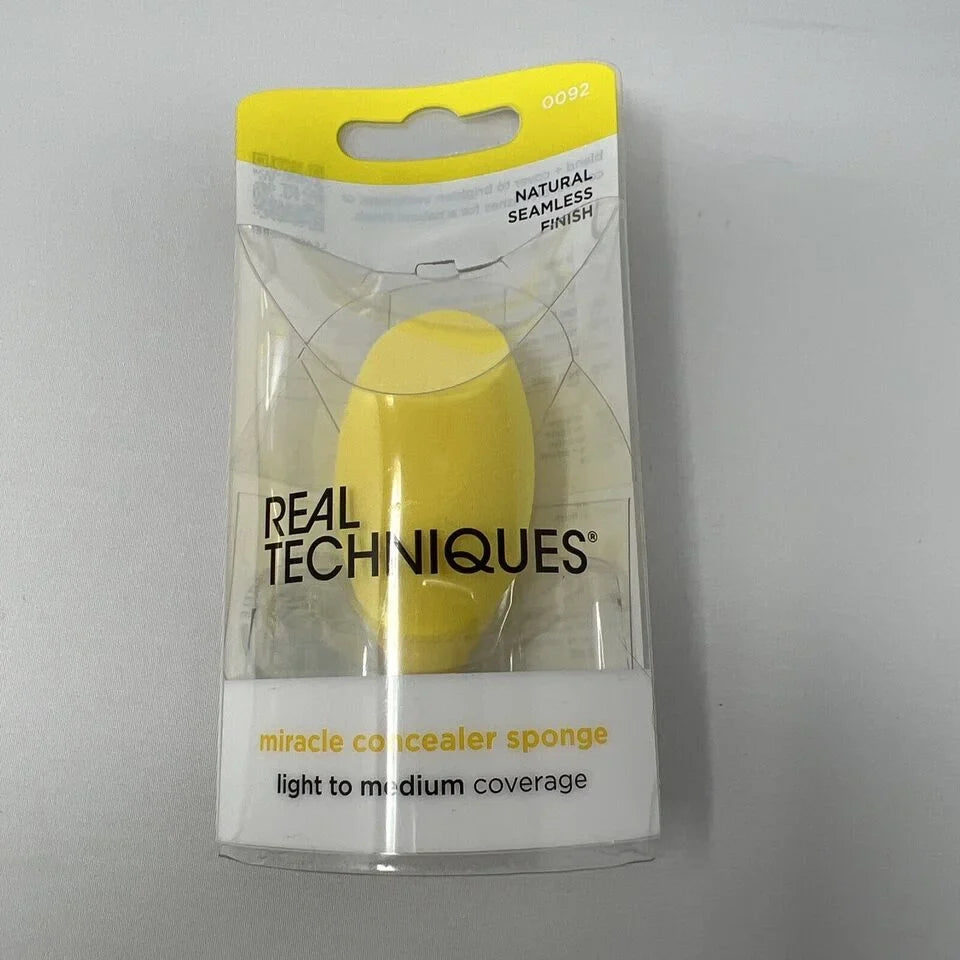 Real Techniques Miracle Concealer Sizeponge Light To Medium Coverage, 1 Ea, 6 Pack