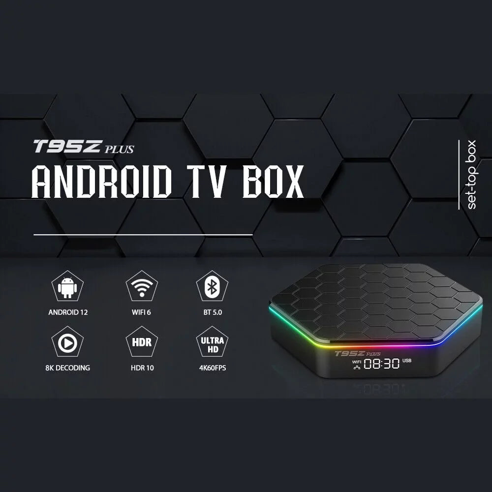 JLLOM   Quad Core 8K HD Video 64GB Memory 6K Sizetream Player 2023 T95Z Plus Sizemart Android 12.0 TV Box