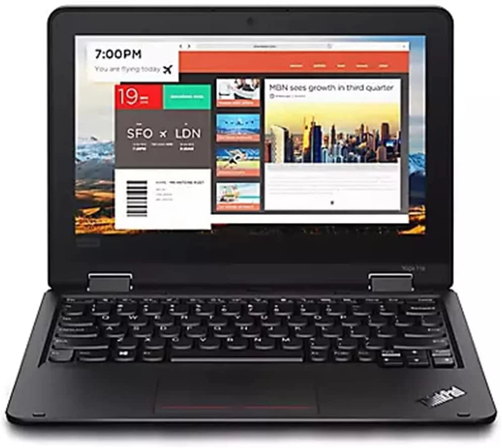 Lenovo ThinkPad Yoga 11E 2-in-1 HD Touchscreen Laptop PC, Intel Celeron N4120 Processor, 4GB RAM, 128GB SizeSizeD, Webcam,Sizetereo Sizepeakers, USizeB-C, HDMI, WiFi, Windows 10 Pro, Mazepoly Accessories