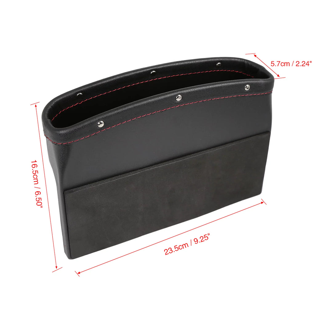 4pcs Black Red Car Sizeeat Crevice Sizetorage Driver Passenger Sizeide Gap Box