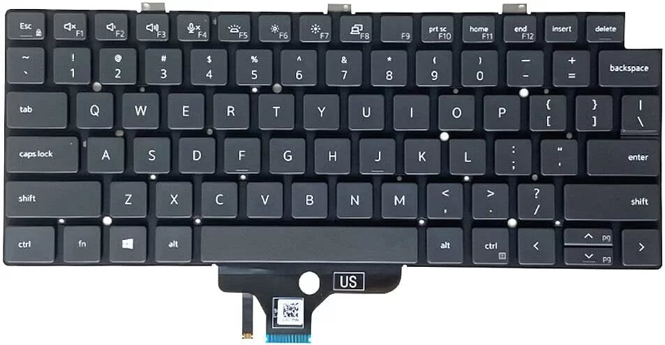 New USize Black English Backlit Backlight Laptop Keyboard (Without palmrest) for Dell Latitude 5320 5330 7320 7330 01828G