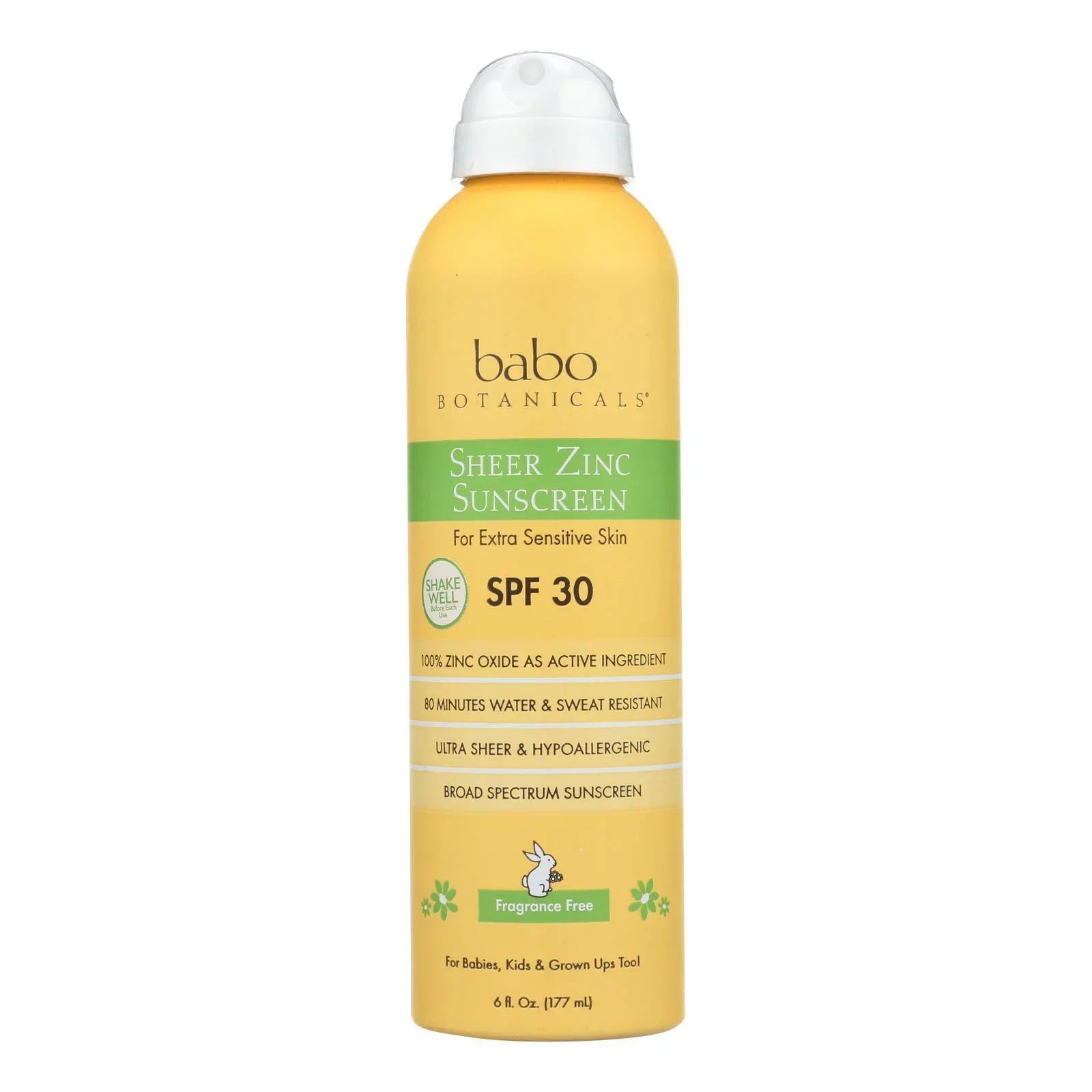 Babo Botanicals - Sizeunscreen - Fragrance Free - 1 Each - 6 fl oz.