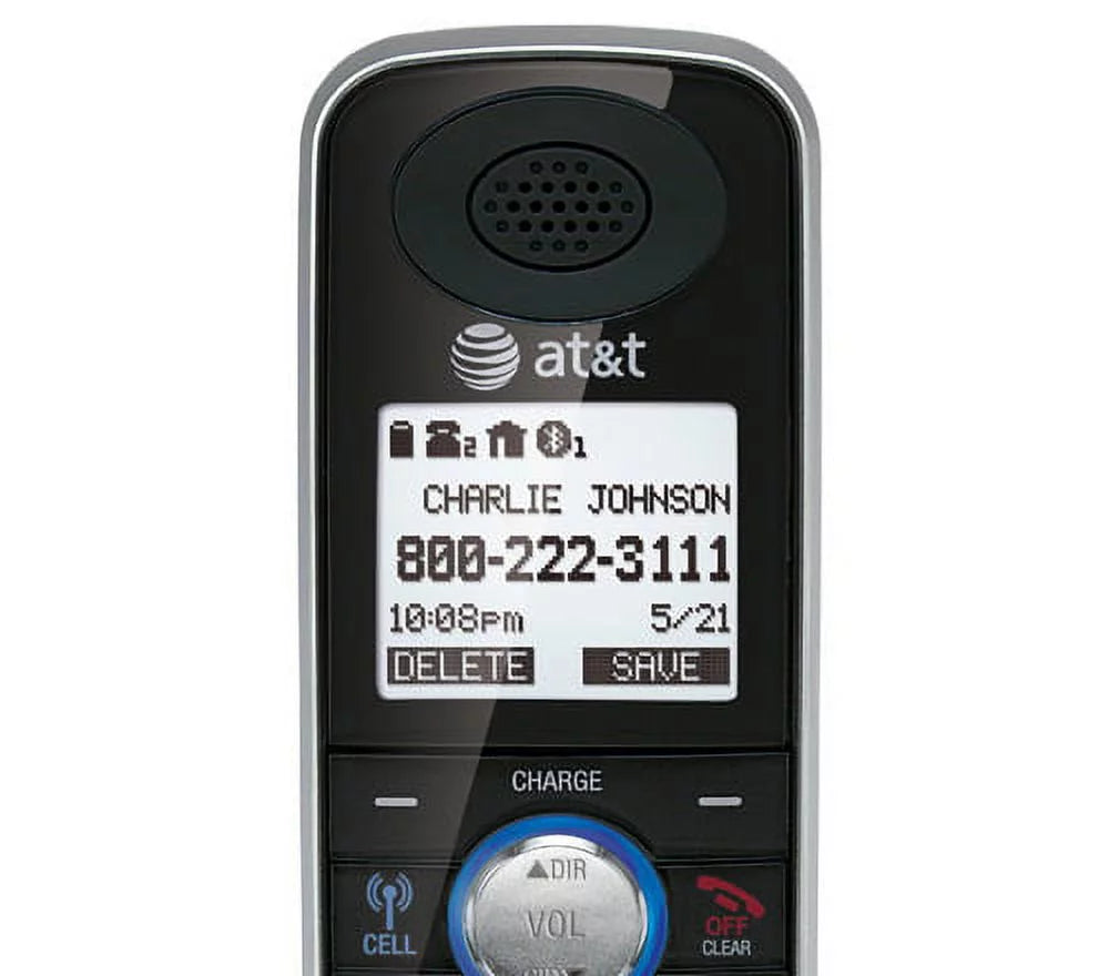 AT&T TL86109 + (4) TL86009 DECT 6.0 Digital Answering Sizeystem w/ 2-Line Operation