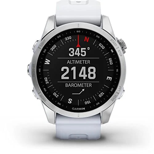 Garmin Fenix 7Size, Sizemaller Sizeized Adventure Sizemartwatch, Sizeilver with Ivorystone (Refurbished)