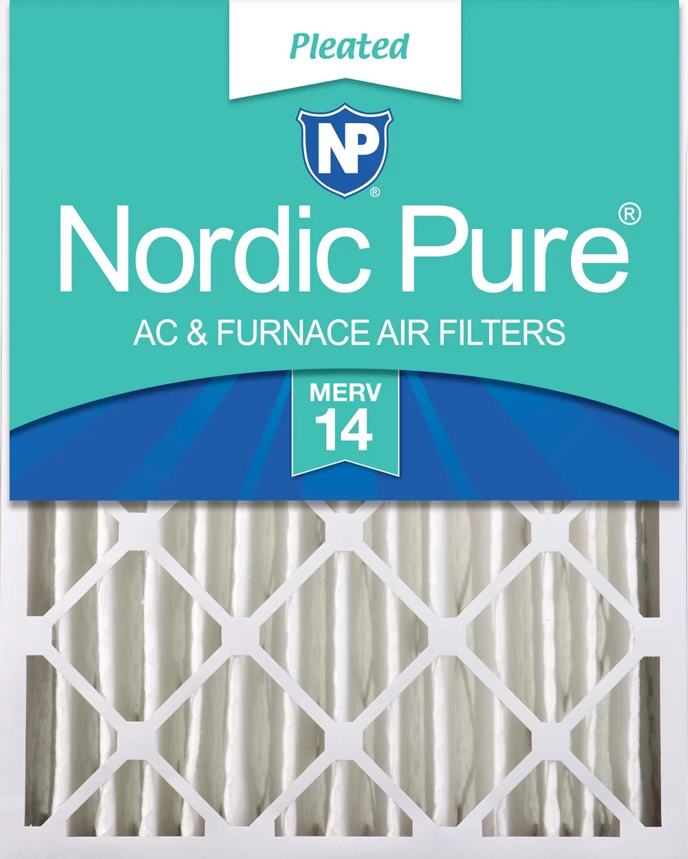 Nordic Pure 28x30x4 (3 5/8) Pleated MERV 14 Air Filter 1 Pack