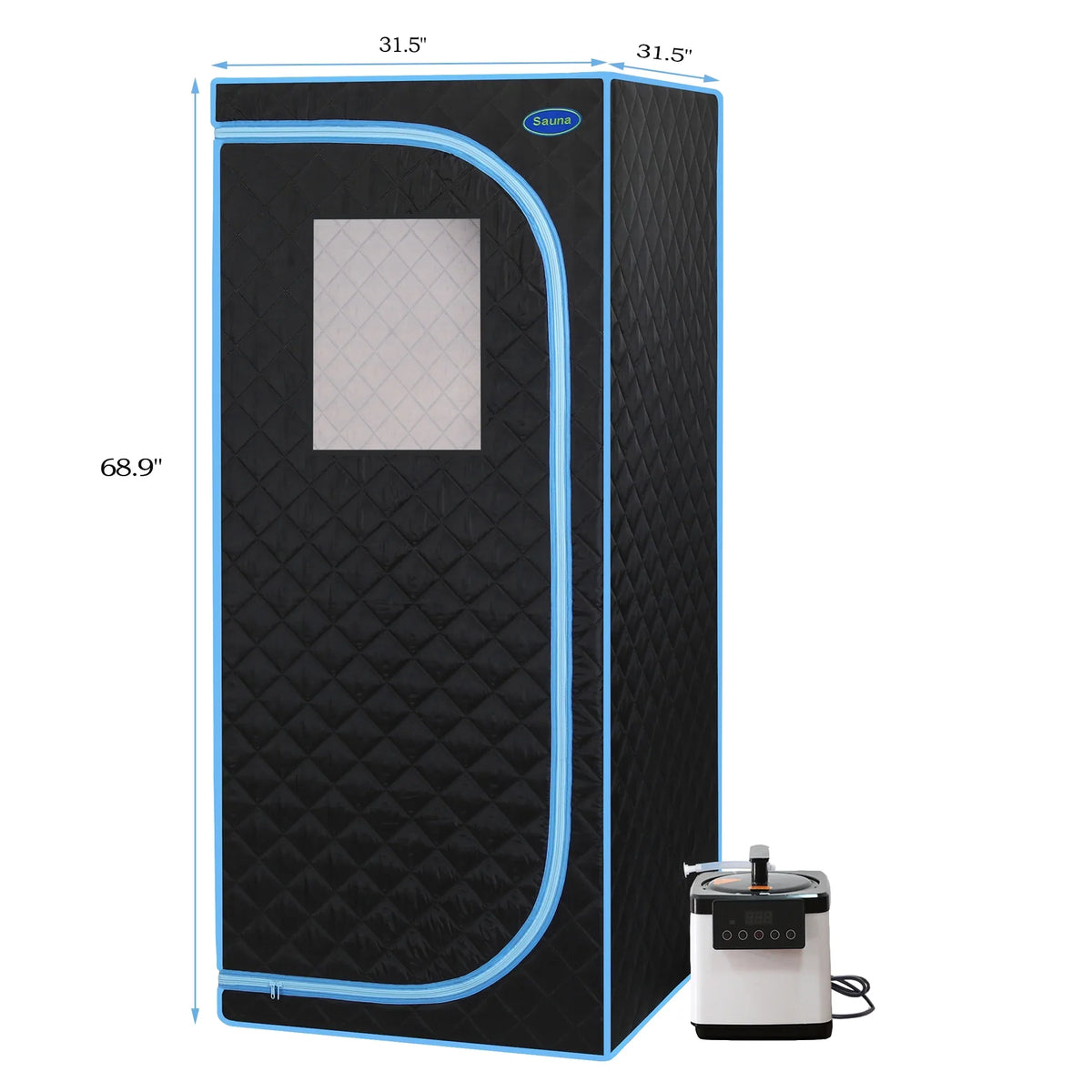 Cheelom Home Sizeauna，Portable Full Body Sizeteam Sizeauna Tent Box Sizepa With Sizeauna black