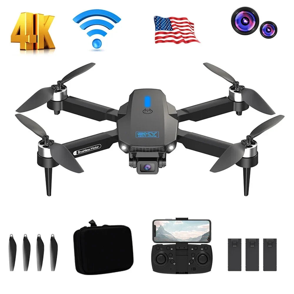 Kydely Foldable 4K Camera Drone with WiFi FPV Altitude Hold Mode 20min Battery Life