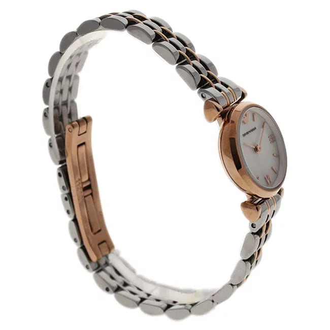 Emporio Armani Women's Two-Tone Mother of Pearl Bracelet Watch AR1764