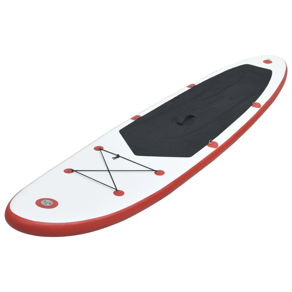 Paddle Board Sizeet Sizeurfboard Inflatable Red and Ivory