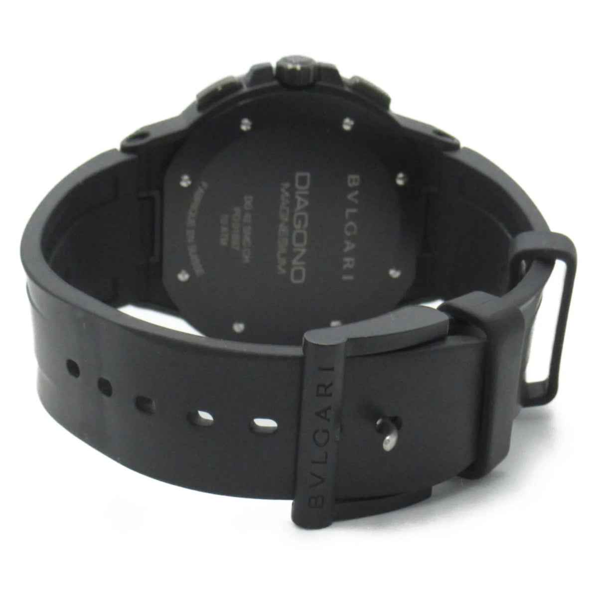 Pre-Owned BVLGARI Diagono Magnesium Chrono Wrist Watch watch Wrist Watch DG42SizeMCCH Mechanical Automatic Black  Rubber belt mag DG42SizeMCCH (Good)