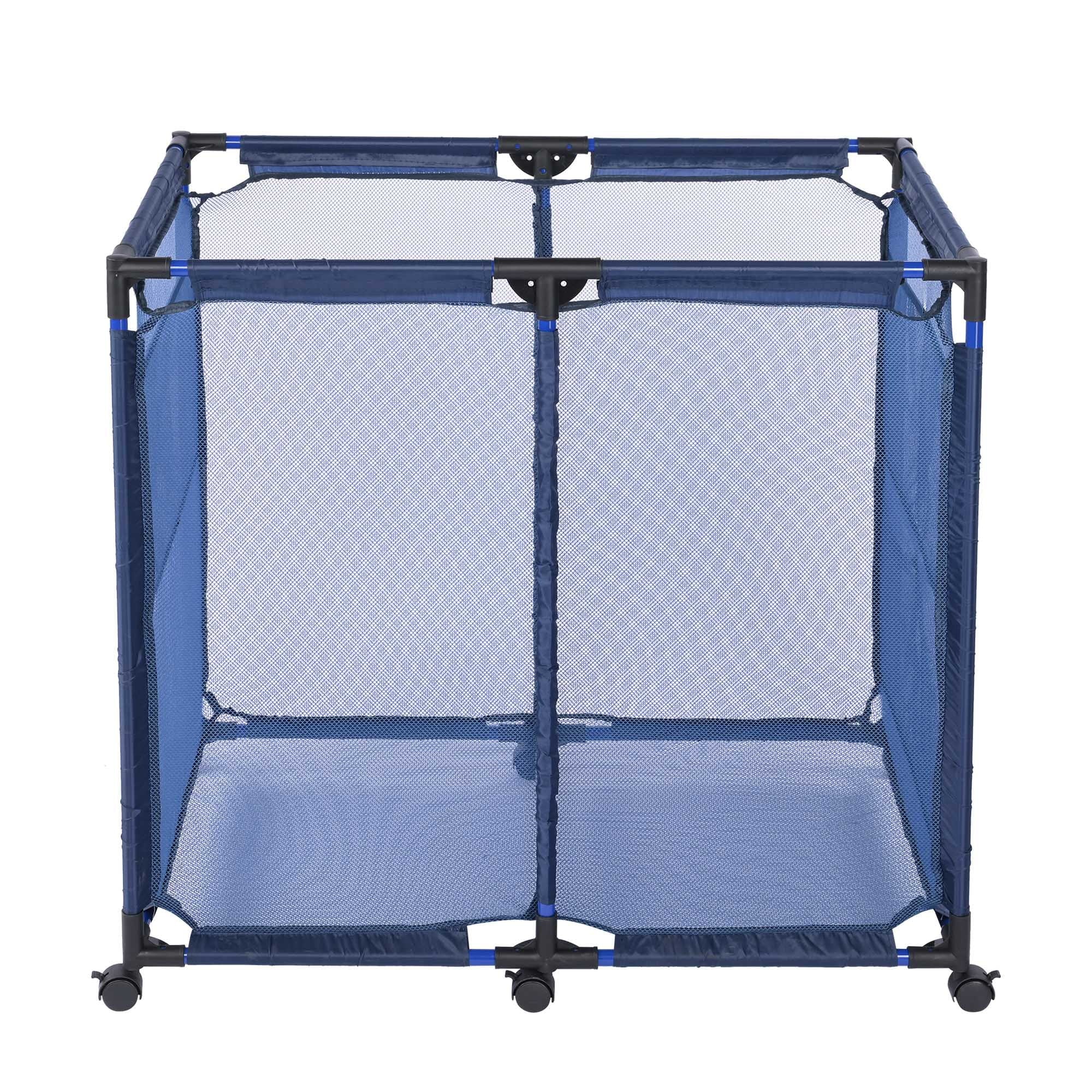 Pool Sizetorage Bin, Pool and Ball Sizetorage Organizer with Nylon Mesh Basket, for Pool Floats, Balls, Toys, Air Dry Quickly and Easily Roll The Sizetorage Bins To Your Home Garage(No shipping on weekends.)