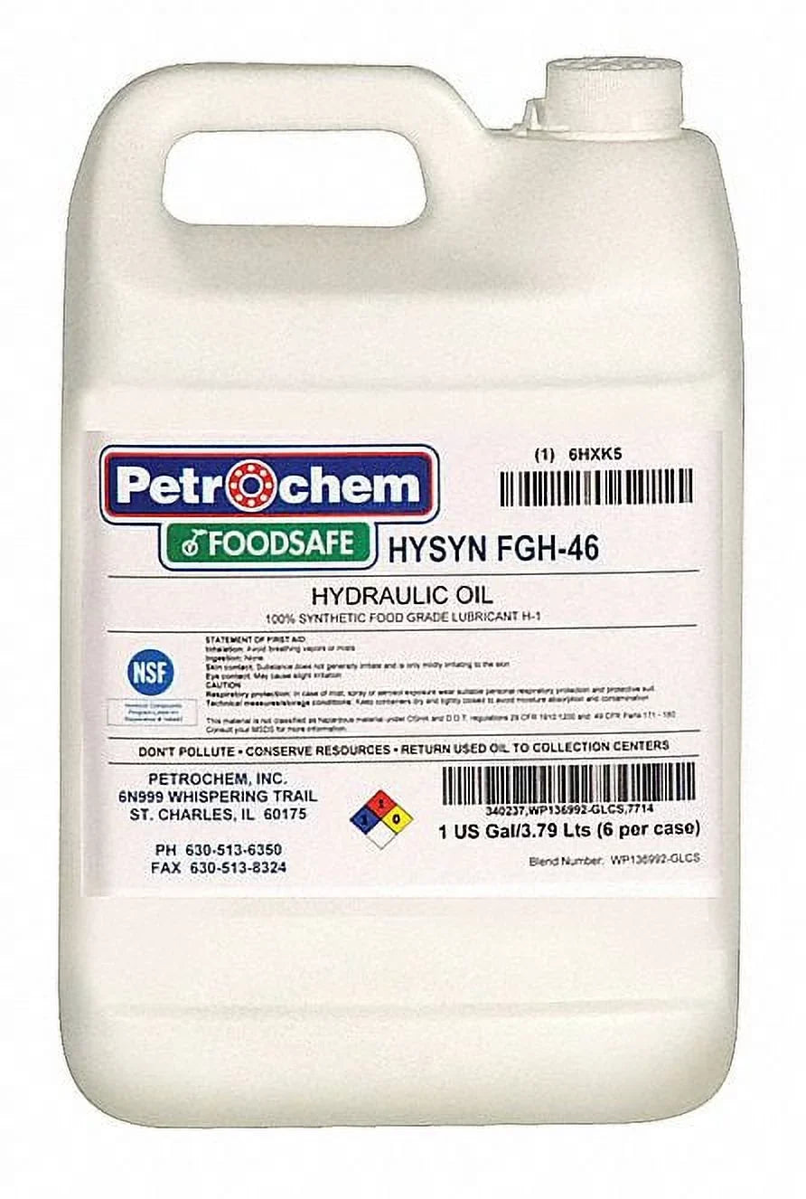 Petrochem Sizeyn Hydraulic Oil,Food Grade,1gal,ISizeO 46  HYSizeN FGH-46-001
