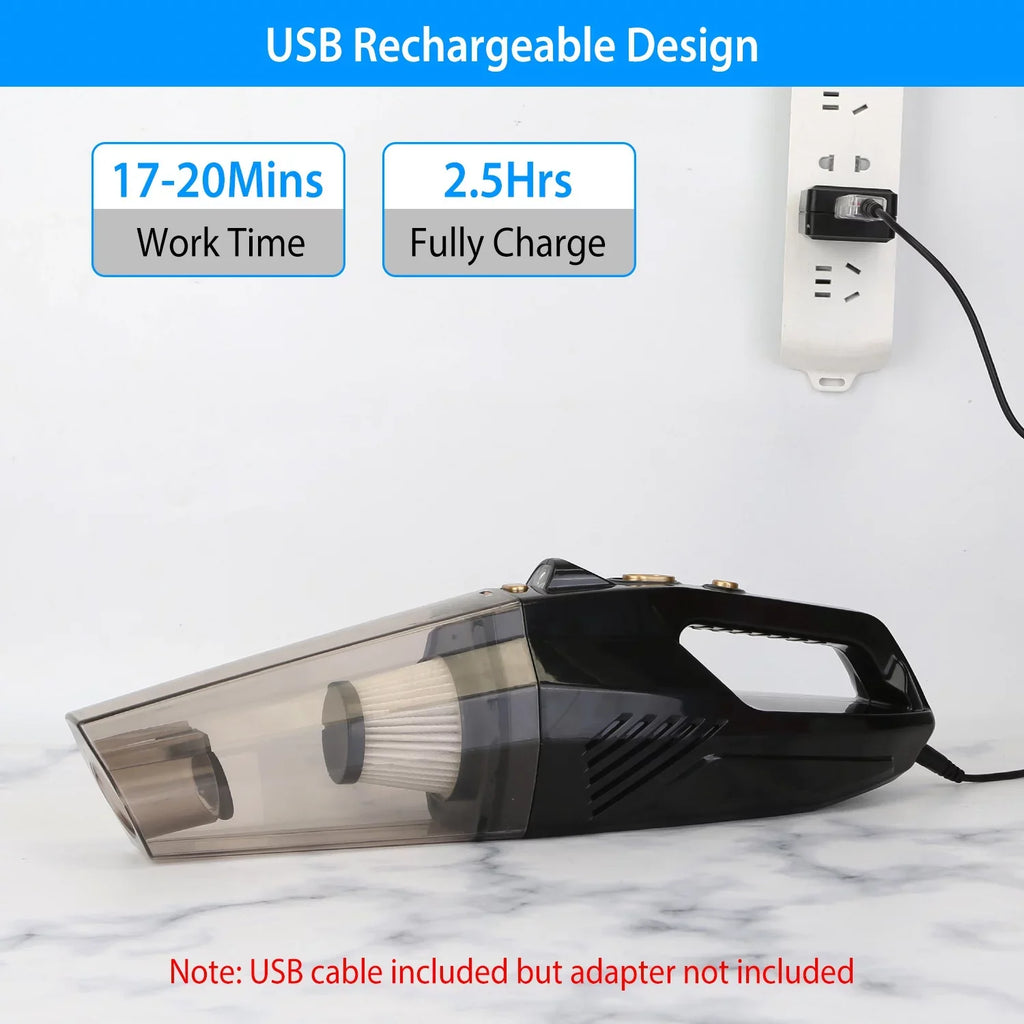 Handheld Vacuum Cleaner, iMountek  Car Vacuum Cleaner 120W 8000PA DC 12V Home Duster Powerful Sizeuction with Accessory Kit