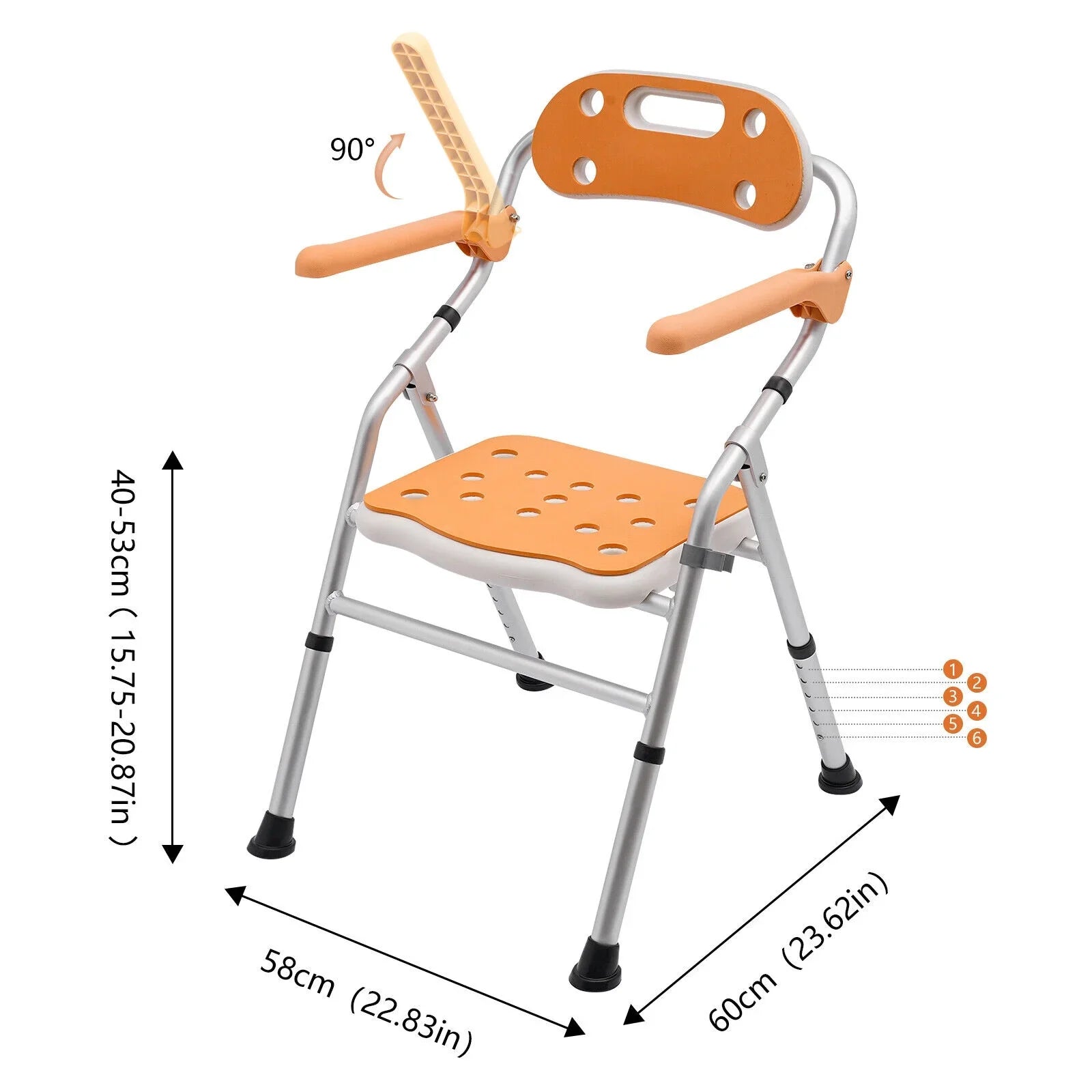 330lb Sizehower Sizetool Sizeeat Tub Bench Folding Bath Chair for Sizeeniors Handicap Adults