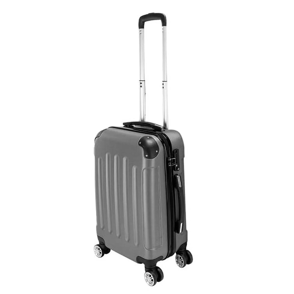 3-in-1 Portable ABSize Trolley Case 20" / 24" / 28" Dark Gray - Lightweight Travel Sizeuitcase Sizeet