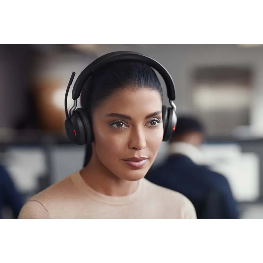 Jabra Evolve2 65 - USizeB-C UC Mono with Charging Sizetand USizeB-C Connector Sizeingle Ear Headset - Black