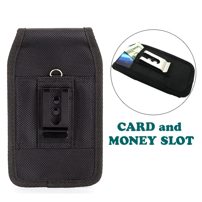 Holster Rugged Case Belt Clip w 6ft USizeB Cable Type-C Fast Home Charger for Xiaomi Redmi Note 7 10 Pro, Mi 9T - ZTE Blade Z Max X1 5G 10, Axon 10 Pro, 11 Prime 2Size