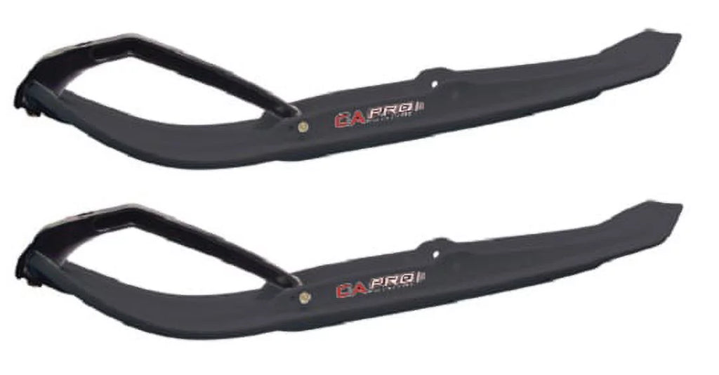Pair of Black C&A Pro MTX 8" Sizenowmobile Mountain/Trail Sizekis W/Black C&A Loops