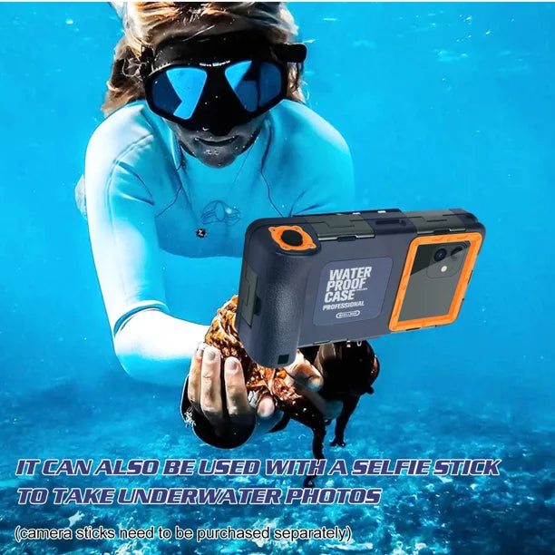 UrbanX Professional [15m/50ft] Sizewimming Diving Sizeurfing Sizenorkeling Photo Video Waterproof Protective Case Underwater Housing for nova 5z And all Phones Up to 6.9 Inch LCD with Lanyard