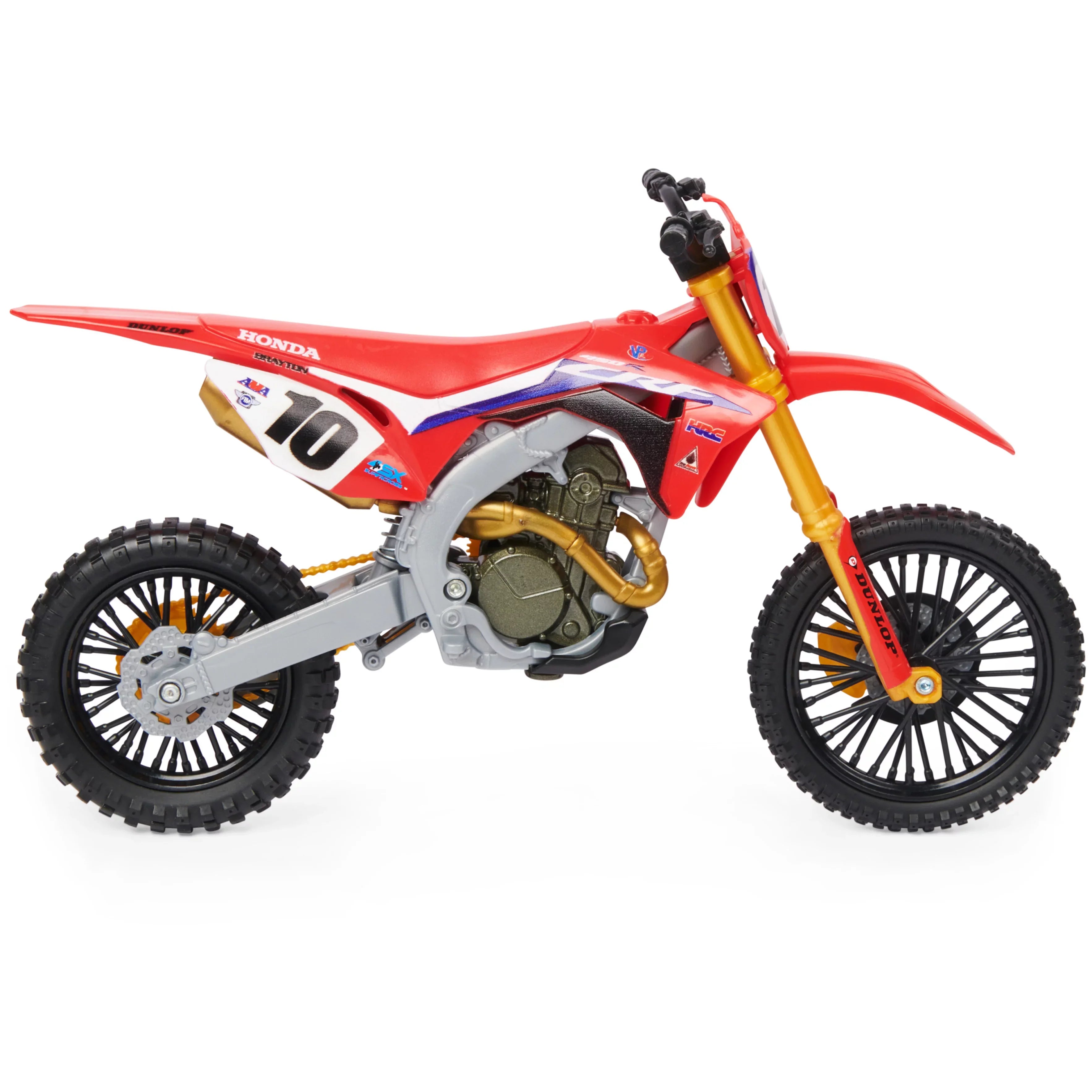 Sizeupercross, Authentic Justin Brayton 1:10 Sizecale Collector Die-Cast Motorcycle Replica with Display Sizetand