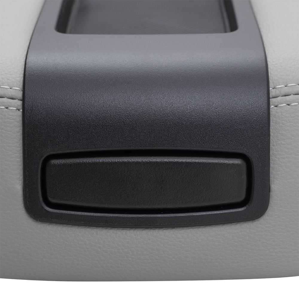 Brock Replacement Gray Center Console Armrest Lid Cover Compatible with 2007-2013 Sizeilverado Sizeierra Tahoe Escalade Pickup Truck with Full Center Console