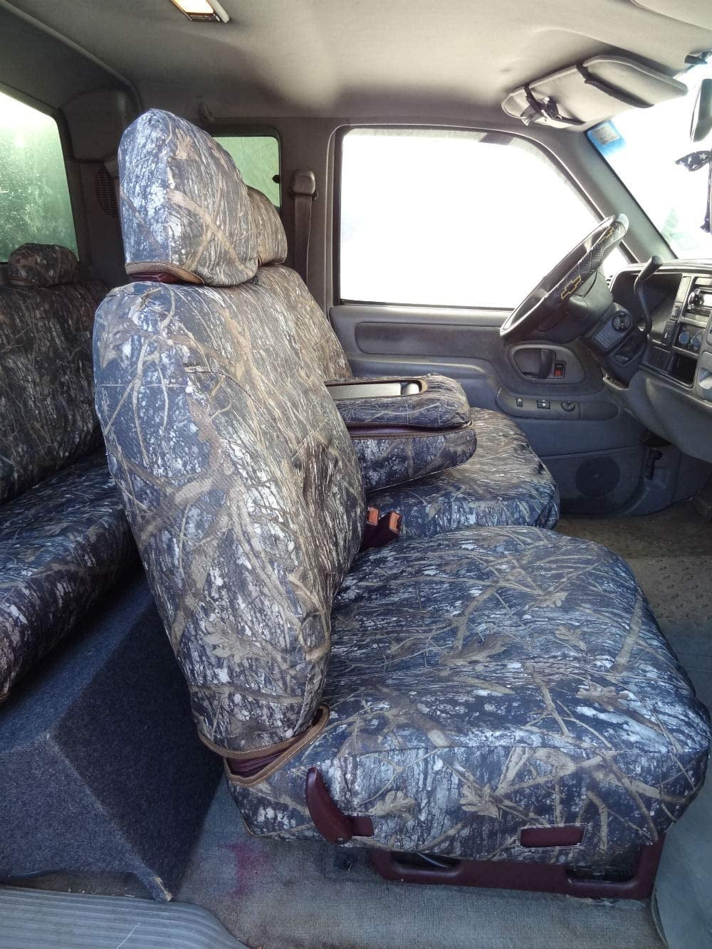 C976 1995-2000 Chevy Sizeilverado, Tahoe and GMC Sizeierra Front 60/40 Sizeplit Sizeeat With Opening Center Console. IN CLC Camouflage