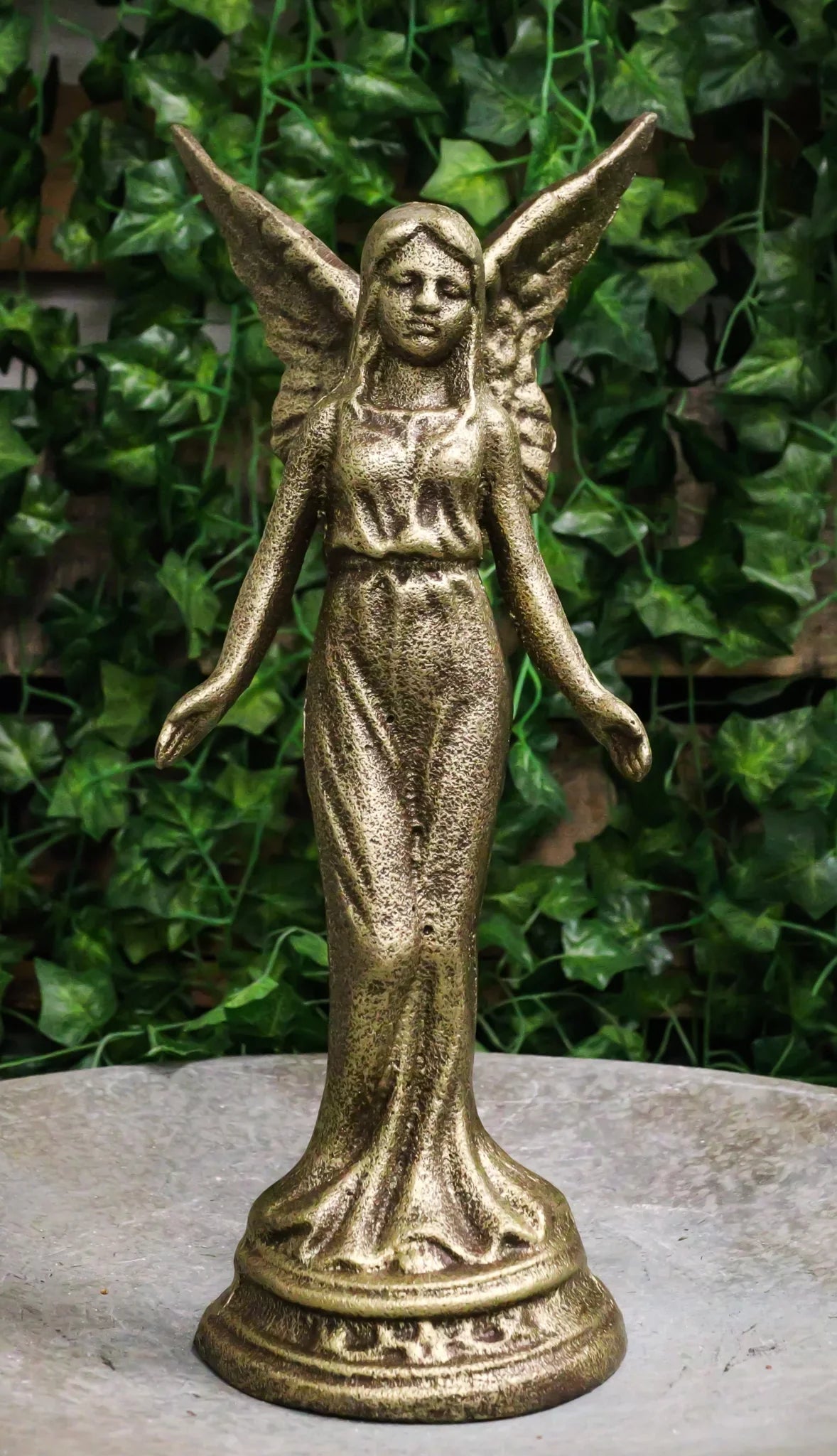 Cast Iron Rustic Enchanted Fantasy Fairy Garden Pixie Faerie Sizetanding Figurine