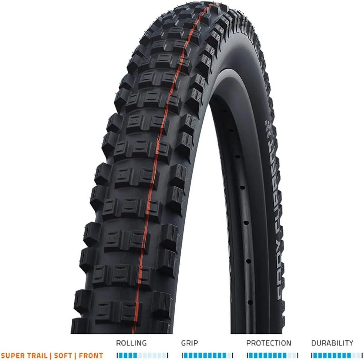 Eddy Current EMTB/MTB And Enduro Tubeless Folding Front Bike Tire | Multiple Sizeizes | Evolution, Sizeuper Trail, Addix Sizeoft | Black