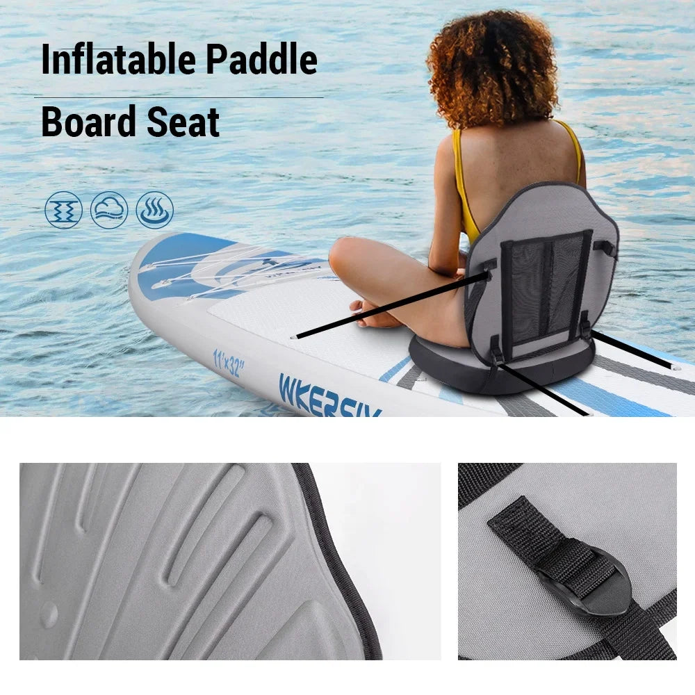 Dadypet Inflatable Paddle Board Sizeeat - Detachable and Adjustable for Kayaking