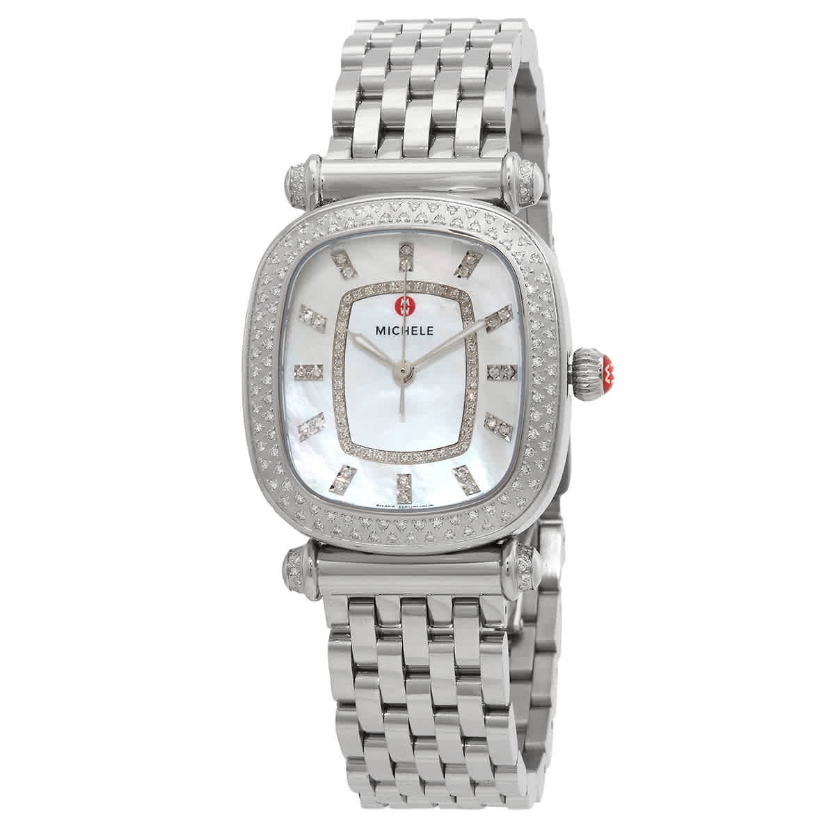 Michele Caber Isle Quartz Diamond Mother of Pearl Dial Ladies Watch MWW16C000032